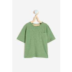 H&M T-shirt I Hørblanding Grøn, T-shirts & Tanktoppe. Farve: Green størrelse 110/116