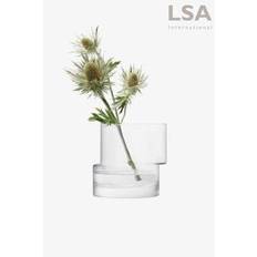 LSA International Silver Tier Lantern Vase H135cm
