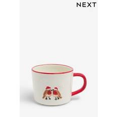 Red Christmas Robins Mug