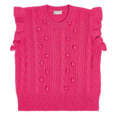 Il Gufo Cable-knit wool sweater vest - pink - Y 10