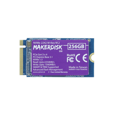 256GB M.2 SSD NVMe - Makerdisk - Med Raspberry Pi OS