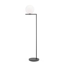 IC Light F2 udendørs gulvlampe, sort/sort lava