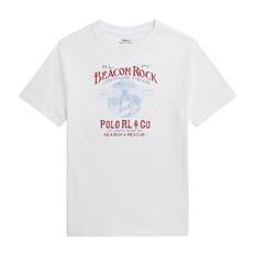 Polo Ralph Lauren T-shirt - SBTS II - Hvid m. Print - Polo Ralph Lauren - 8 år (128) - T-Shirt