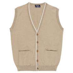 Il Gufo Cotton sweater vest - beige - Y 5
