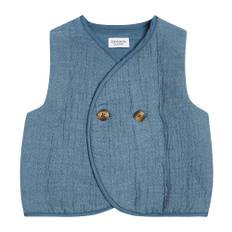 Donsje Baby Narini cotton-blend vest - blue - 50