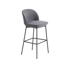 Muuto - Oslo Bar Chair - Barstol - Anthracite Black / Still 161 - W51 x D55 x H103,5 cm