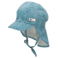 Sterntaler - Kid's Schirmmütze mit Nackenschutz Cotton - Cap str. 55 cm turkis