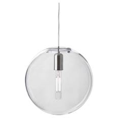 Design House Stockholm Luna Pendel Inklusiv Lyspære 30 Cm - Loftslamper Opalglas Klar - 2650-0000