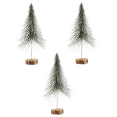 House Doctor Julepynt - 3 juletræer på træfod -H: 35