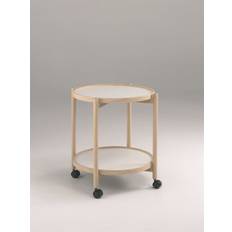 Thomsen Furniture 5054 James Rullebord, 50x58 cm - Eg naturstel sort-hvid melamin