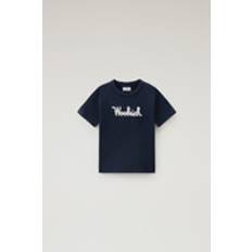 Boys' Pure Cotton T-Shirt with Embroidery - Melton Blue