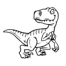 Dinosaurus wallsticker. Velociraptor baby. 58x61cm.