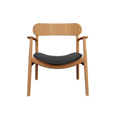 Asger Lounge Chair - Eg olie / 223 Cognac