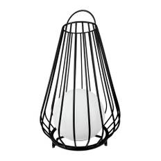 Dyberg Larsen lanterne med solpanel - Evesham - Sort