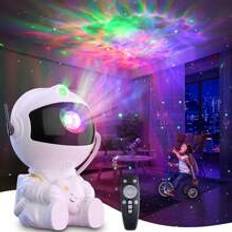 Star Projector Lamp With Galaxy Astronaut Spaceman Space Projection Nebula Sky Light For Bedroom Decoration And Kids Gift - Multicolor - White,Black
