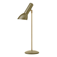 Oblique bordlampe messing olivengrøn Bordlampe