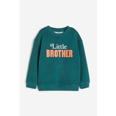 H&M Sweatshirt Mørkegrøn/little Brother, Sweatshirts. Farve: Dark green/little brother I størrelse 122/128