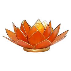 Lotus Lysestage - 2 chakra - orange guld