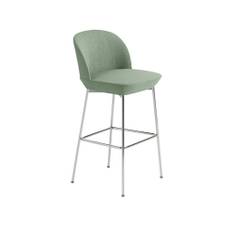 Muuto - Oslo Bar Chair - Barstol - Chrome / Still 941 - W51 x D55 x H103,5 cm