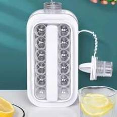 White Portable Picnic Ice Ball Maker Summer Essential Ice Cube Molds Tray Freezer Cup Sphere Ice Mold Maker - White