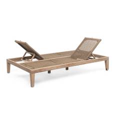 Double sunlounger Lisa incl. wheels - Knelout Lux 19 Quick dry foam