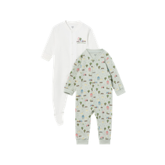 Ellos Kids - Pyjamasoverall Everly 2-pak - Grøn