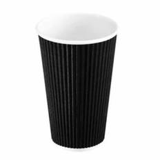 Kaffebæger 40 cl Ripple W Sort 600 stk 16 oz