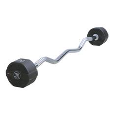 Lifemaxx PU EZ Vægtstang (40 kg) - curl vægtstang, faste skiver. Utrolig slidstærk. Perfekt til biceps- og triceps øvelser.