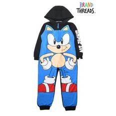 Brand Threads Blue Sonic The Hedgehog Boys Fleece Onesie