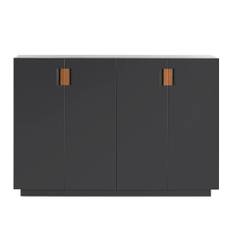 Asplund - Frame 160 Medium Covered Doors - Char Grey / Cognac Leather