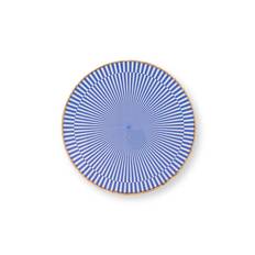 Platter o/f Bleached Mango White-Blue 32cm