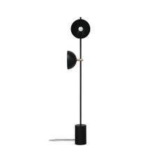 HANDVÄRK | Studio Floor Lamp - Black/Brass - A60 pære - 2 stk.