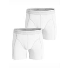 Hvid 2-Pack Björn Borg Boxershorts Til Drenge - 134-140 / Hvid / 95% Bomuld 5% Elastane