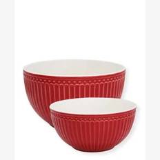 Serverings bowl Alice red set af 2