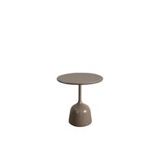 Cane-line Outdoor Glaze Sofabord Lille Ø: 45 cm - Taupe/Taupe Aluminium