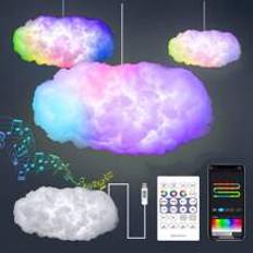 RGB LED Cloud Light Music Rhythm Light Ceiling Cloud Fantasy Cloud Layer Light - Multicolor - Small Cloud Lamp