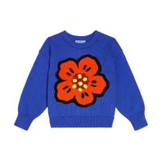 Kenzo Kids Boke flower intarsia sweater - blue - 140