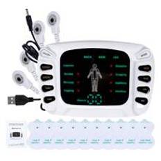 Modes  Intensities TENS EMS Machine Multifunctional IF Electronic Pulse Massager Full Body Massage Electric Muscle Stimulator Muscle Relaxation - White