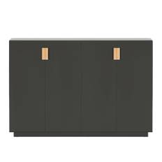 Asplund - Frame 160 Medium Covered Doors - Taupe / Natural Leather