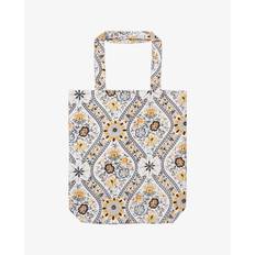 SABINEUM BOMULDSSHOPPER - PRINT WHITE / One Size