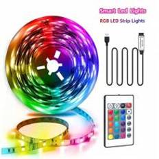 LED Strip Lights m Changing MultiModes Backdrop Light With Remote Colorful String Light For Festival Wedding Christmas Bedroom Party Halloween Outdoor - 1m,2m,3m,5m,10m,15m,20m,30m