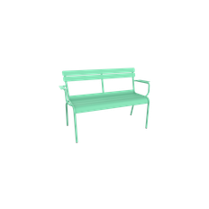 Fermob Luxembourg 2-Seater Garden Bench, Vælg farve Opaline Green