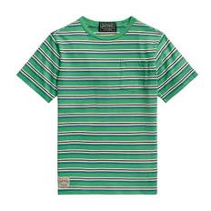 Polo Ralph Lauren T-shirt - Polo Country - Grøn m. Striber - Polo Ralph Lauren - 10-12 år (140-152) - T-Shirt