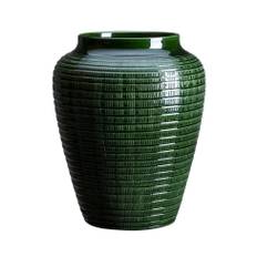 Willow glaseret vase - Højde: 45 cm / Emerald green