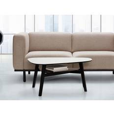Andersen Furniture C1 sofabord (L102 x B90 cm (model: 2-3045), Hvidpigmenteret eg massiv - bordplade, Hvidpigmenteret eg massiv stel)