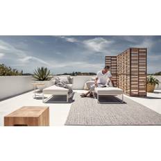 Maya lounge serie - Ottoman 75x75 / Blend linen