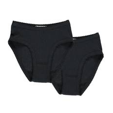 Panties 2-pack, Undertøj - Black - 8-9Y/128-134