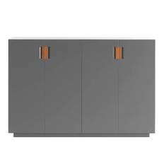 Asplund - Frame 160 Medium Covered Doors - Storm Grey / Cognac Leather