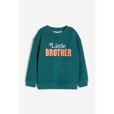 H&M Sweatshirt Mørkegrøn/little Brother, Sweatshirts. Farve: Dark green/little brother I størrelse 134/140