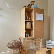 Slide Cabinet/Shelving Off Karup Design in Solid FSC Pine & Cork | Japan